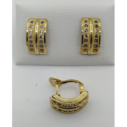 BRINCOS OURO AMARELO  9K