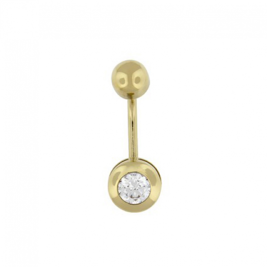 PIERCING UMBIGO OURO AMARELO 9K