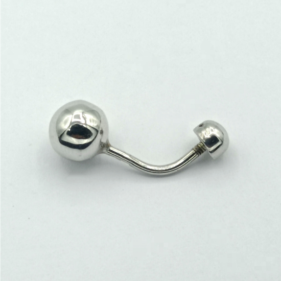 Piercing Ouro Branco 9k