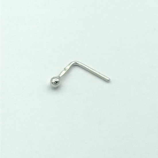 PIERCING DE NARIZ OURO BRANCO 9K