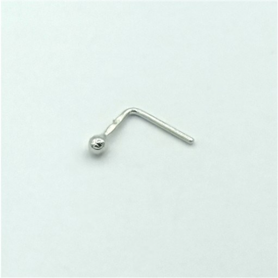 PIERCING DE NARIZ OURO BRANCO 9K