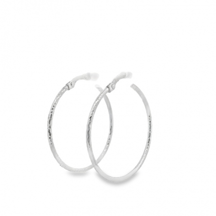 ARGOLAS OURO BRANCO 9K