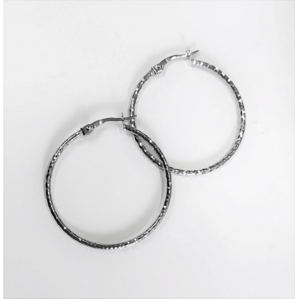 ARGOLAS OURO BRANCO 9K