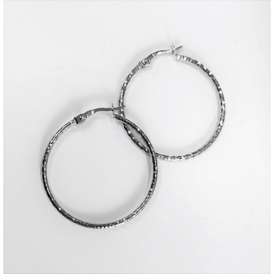 ARGOLAS OURO BRANCO 9K