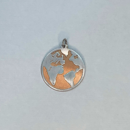 MEDALHA PRATA BICOLOR