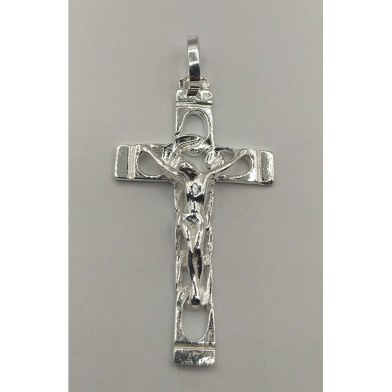 CRUCIFIXO PRATA RODEADA CRUCIFIXO PRATA RODEADA