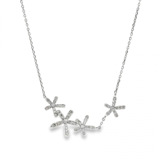 COLAR EM PRATA RODEADA