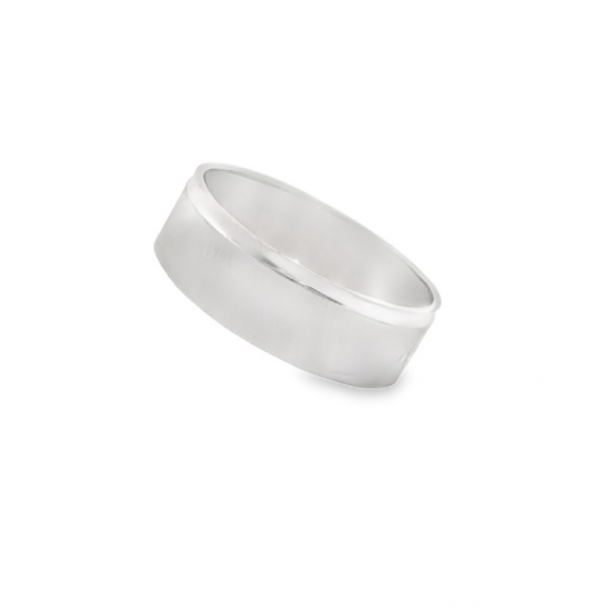 ALIANÇA PRATA RODEADA