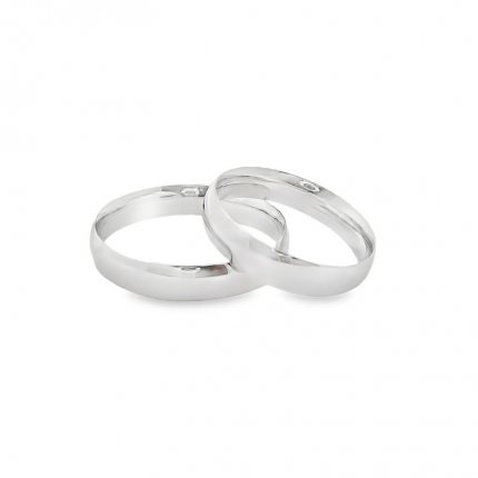 ALIANÇA PRATA RODEADA