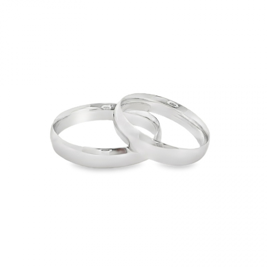 ALIANÇA PRATA RODEADA