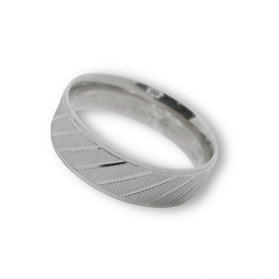 ALIANÇA PRATA RODEADA