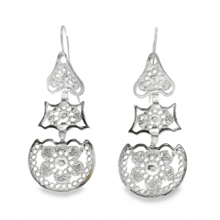 BRINCOS PRATA RODEADA