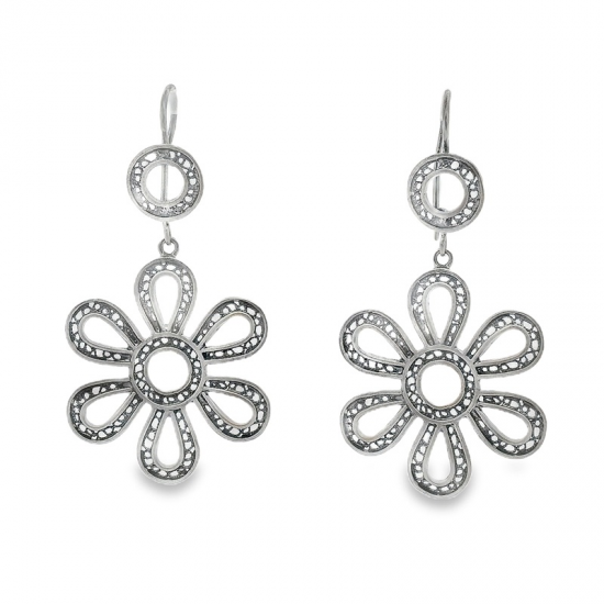 BRINCOS PRATA DOURADA OU RODEADA