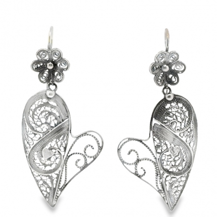 BRINCOS PRATA ENVELHECIDA