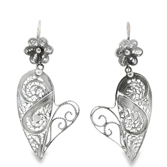 BRINCOS PRATA ENVELHECIDA