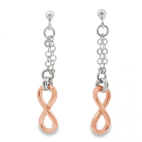 BRINCO PRATA BICOLOR