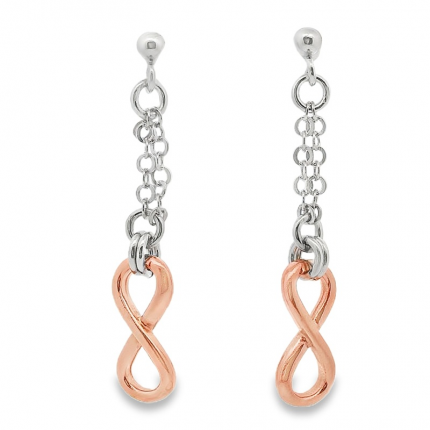 BRINCO PRATA BICOLOR