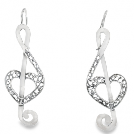 BRINCOS PRATA ENVELHECIDA