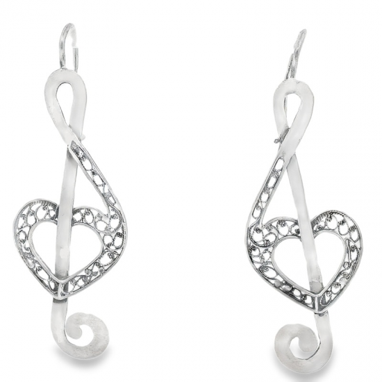 BRINCOS PRATA ENVELHECIDA