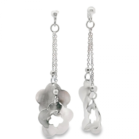 BRINCOS PRATA RODEADA