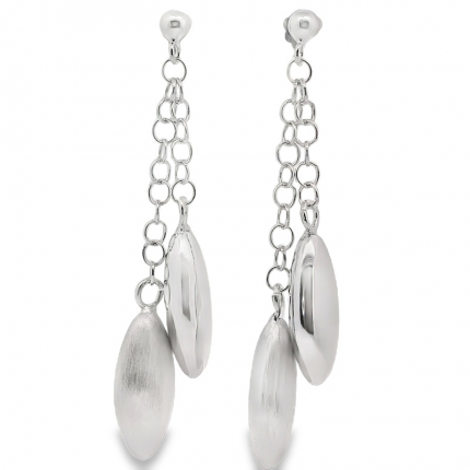 BRINCOS PRATA RODEADA