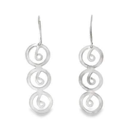 BRINCOS PRATA RODEADA