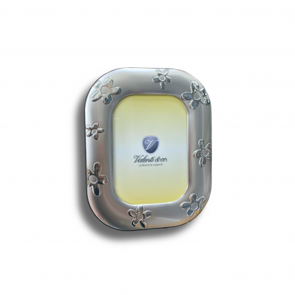 MOLDURA PRATA BILAMINADA FLORES