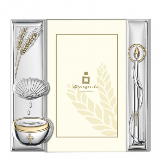 MOLDURA PRATA BILAMINADA BATISMO