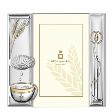 MOLDURA PRATA BILAMINADA BATISMO