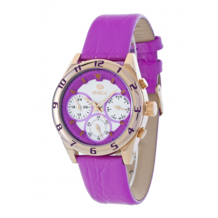 RELÒGIO MAREA SENHORA ROXO. MOSTRADOR METÁLICO DUPLO RELÒGIO MAREA SENHORA ROXO. MOSTRADOR METÁLICO DUPLO
