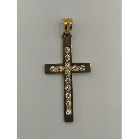 CRUZ OURO AMARELO 19K