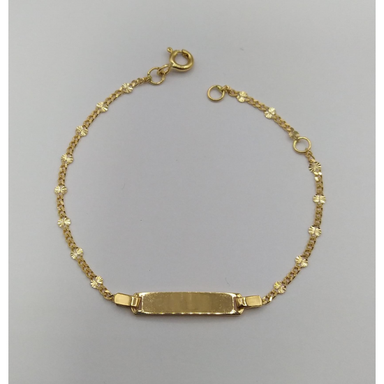 PULSEIRA OURO AMARELO 19K CRIANÇA