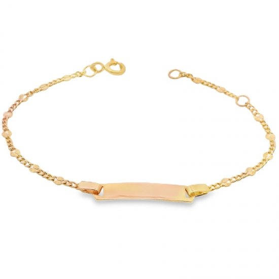 PULSEIRA OURO AMARELO 19K CRIANÇA