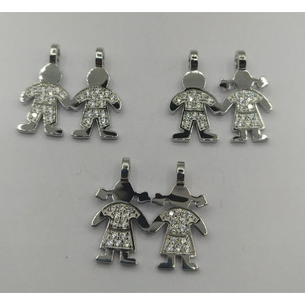 MEDALHA PRATA RODEADA