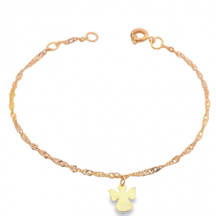 PULSEIRA OURO AMARELO 19K CRIANÇA
