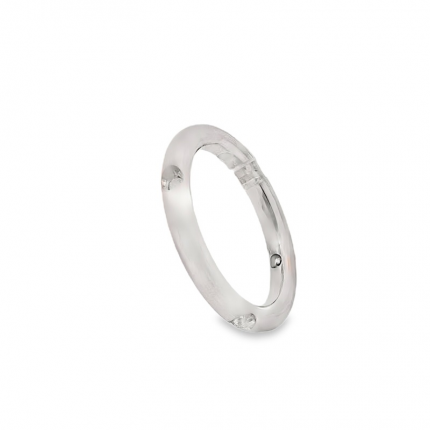 ALIANÇA PRATA RODEADA OU DOURADA OU ROSE GOLD