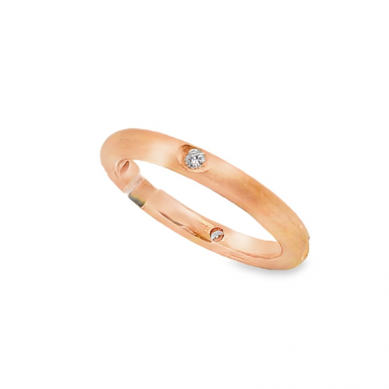 ALIANÇA PRATA RODEADA OU DOURADA OU ROSE GOLD