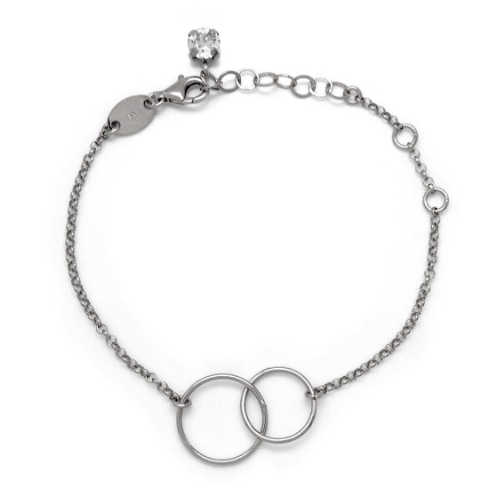 Pulseira Prata Victoria Cruz Minimal Circle