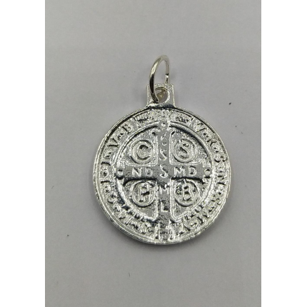 MEDALHA PRATA RODEADA