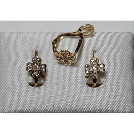 BRINCOS OURO AMARELO 19K CRIANÇA