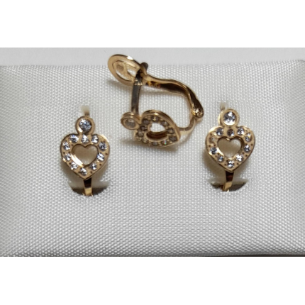 BRINCOS OURO AMARELO 19K CRIANÇA