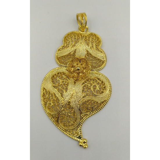 MEDALHA PRATA DOURADA