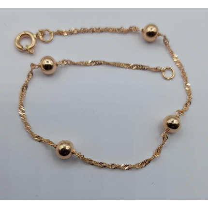 PULSEIRA OURO ROSE GOLD 19K