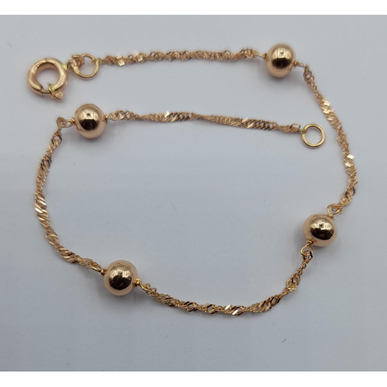 PULSEIRA OURO ROSE GOLD 19K