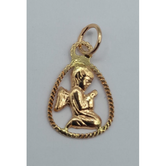 MEDALHA OURO AMARELO 19K