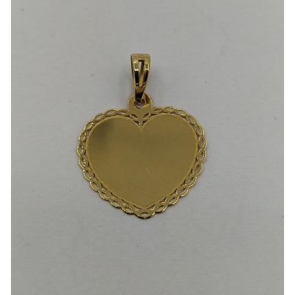 MEDALHA OURO AMARELO 19K