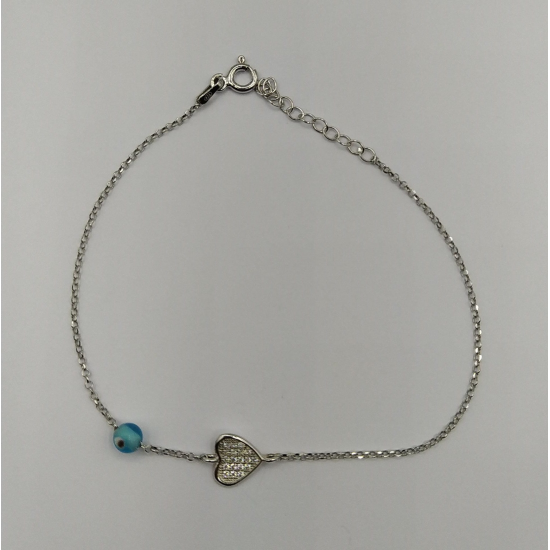 PULSEIRA PRATA CORAÇÃO