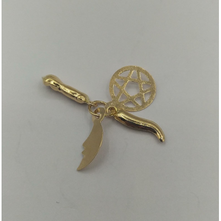 MEDALHA OURO AMARELO 19K