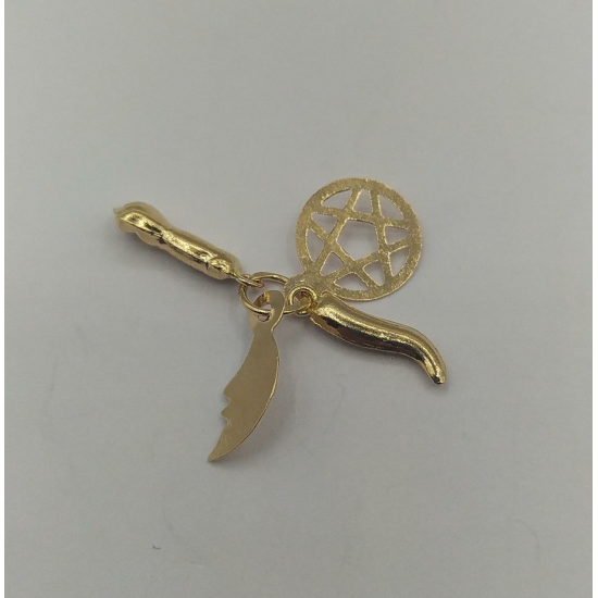 MEDALHA OURO AMARELO 19K