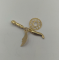 MEDALHA OURO AMARELO 19K